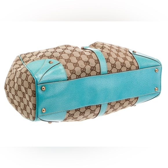 GUCCI GG Canvas Nailhead Jackie Shoulder Bag - Picture 4 of 6